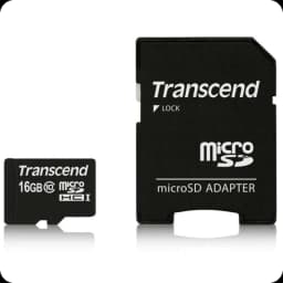 Transcend TS16GUSDHC10 16 GB Classe 10 NAND 20 MB/s Preto - Cartão microSD