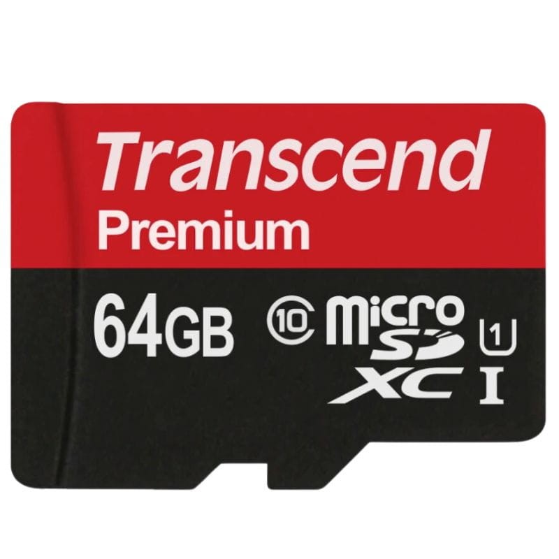 Transcend TS64GUSDU1 64 GB Classe 10 UHS-I U1 MLC NAND Preto / Vermelho - Cartão microSD - Item