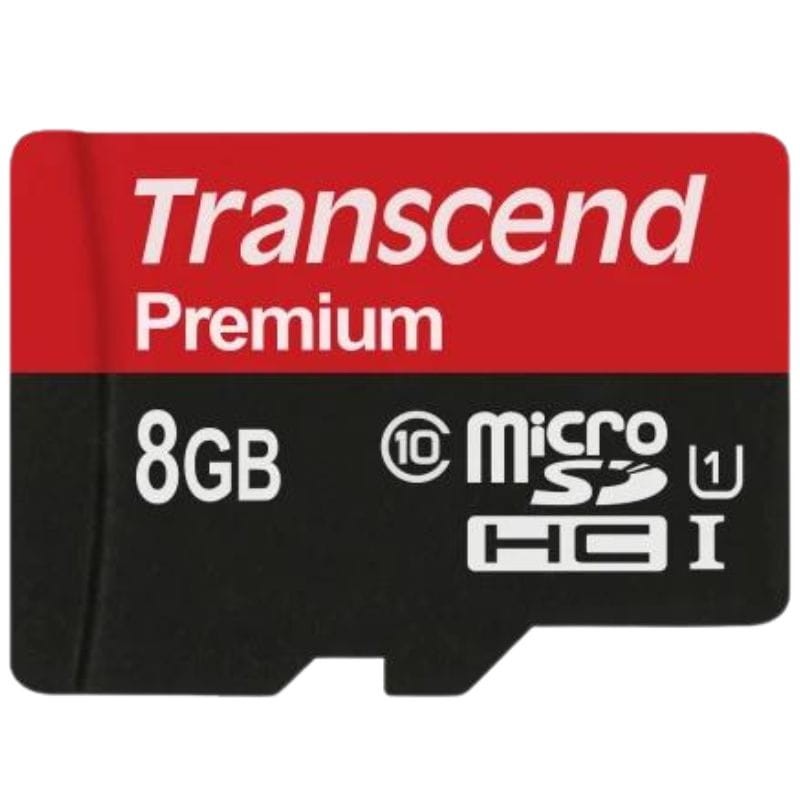 Transcend TS8GUSDU1 8 GB Classe 10 UHS-I U1 MLC NAND Noir / Rouge - Carte microSD - Ítem