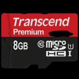 Transcend TS8GUSDU1 8 GB Classe 10 UHS-I U1 MLC NAND Preto / Vermelho - Cartão microSD