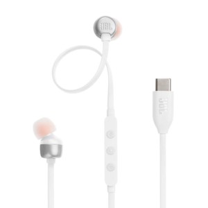 JBL Tune 310C USB-C Blanc - Écouteurs In-Ear