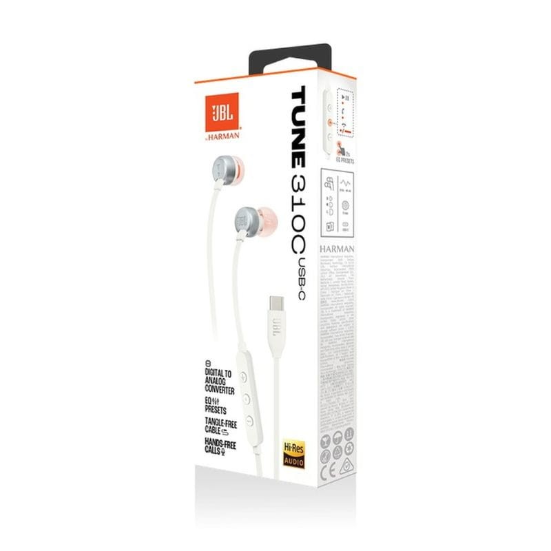JBL Tune 310C USB-C Branco - Auriculares In-Ear - Item4