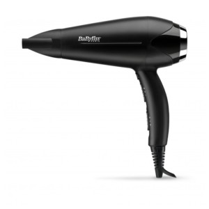 BaByliss Turbo Smooth 2200 D572DE Ironique Anti-frizz Noir - Sèche-cheveux
