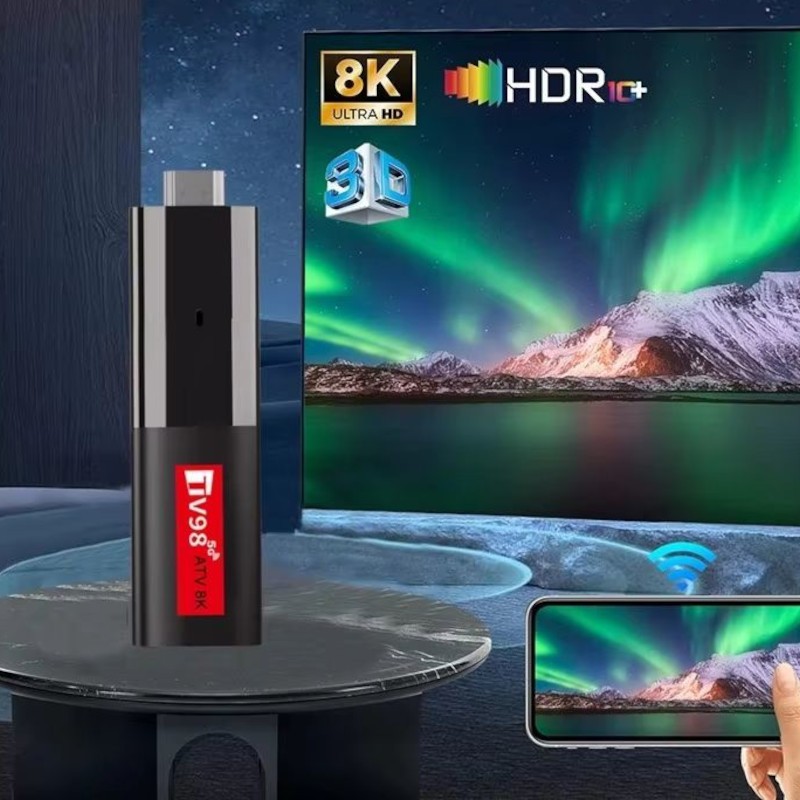 TV98 ATV Mini 8K H618 2 Go/16 Go Double Wifi Android 14 Noir - Android TV - Ítem3