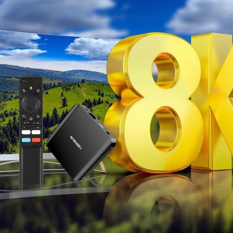 Resolução de TV98 ATV PLUS 8K H313 2GB/16GB Dual Wifi Android 14 Preto - Android TV