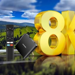 Resolução de TV98 ATV PLUS 8K H313 2GB/16GB Dual Wifi Android 14 Preto - Android TV