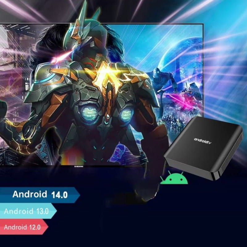 TV98 ATV PLUS 8K H313 1GB/8GB Dual Wifi Android 14 Preto - Android TV - Item3