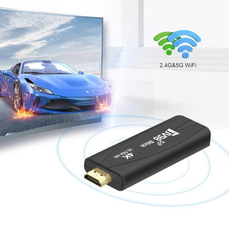 TV98 Stick 4K 1 Go/8 Go Double WIFI Android 14 Noir - Android TV - Ítem3
