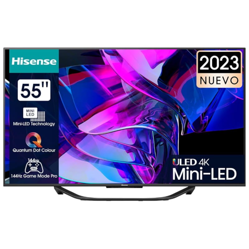 HISENSE 55U7KQ 55 UHD Smart TV Negro - Televisor - Ítem