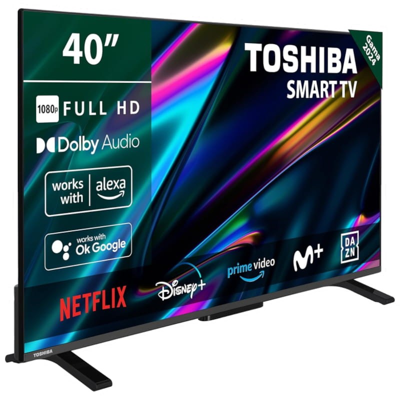 Toshiba 40LV2E63DG 40 4K UHD Smart TV Noir - Télévision - Ítem1