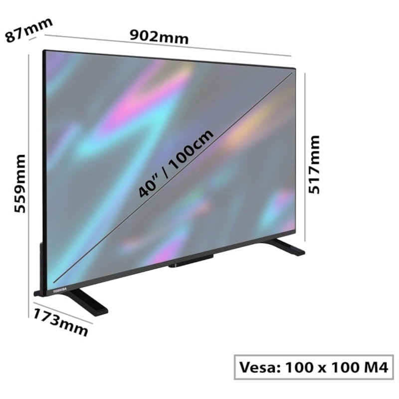 Toshiba 40LV2E63DG 40 4K UHD Smart TV Negro - Televisor - Ítem7
