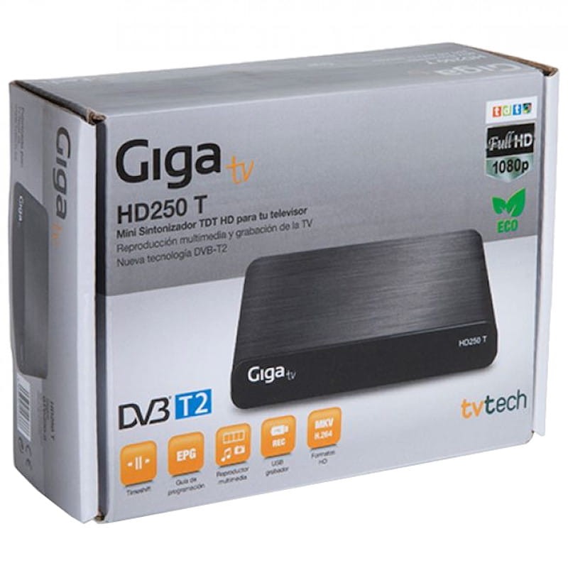 Comprar TvTech GigaTV HD250 T - Señal digital DVB-T2 - HDMI