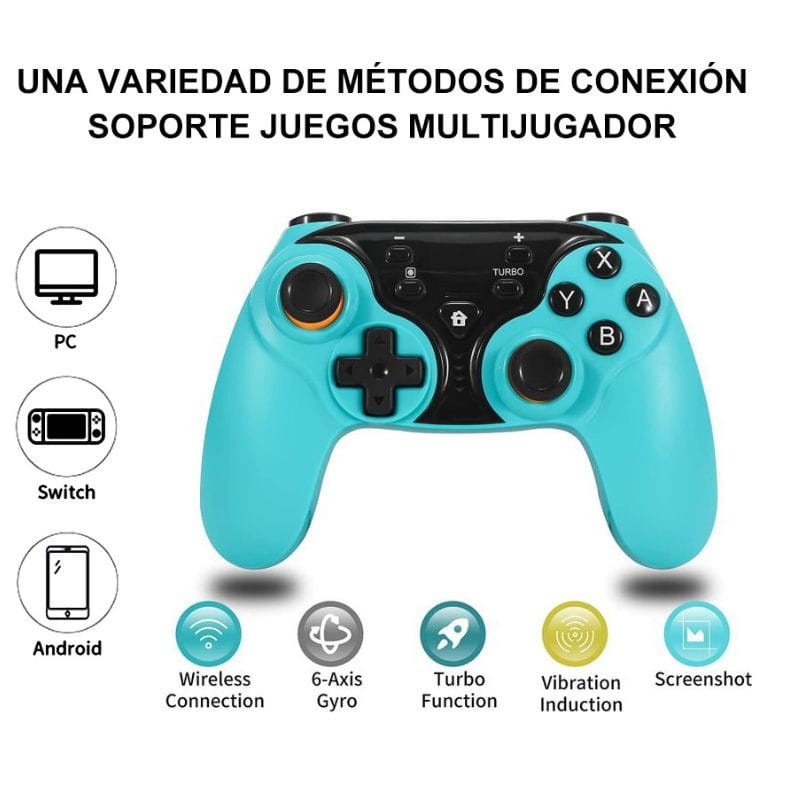 DOBE TY-1793 Nintendo Switch/PC Bleu - Manette de jeu sans fil - Ítem1