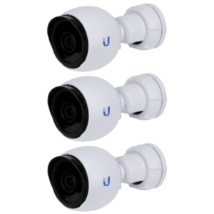 Pack de 3 Cámaras de Seguridad Ubiquiti Networks UniFi Protect G4-Bullet 2K Micrófono Blanco