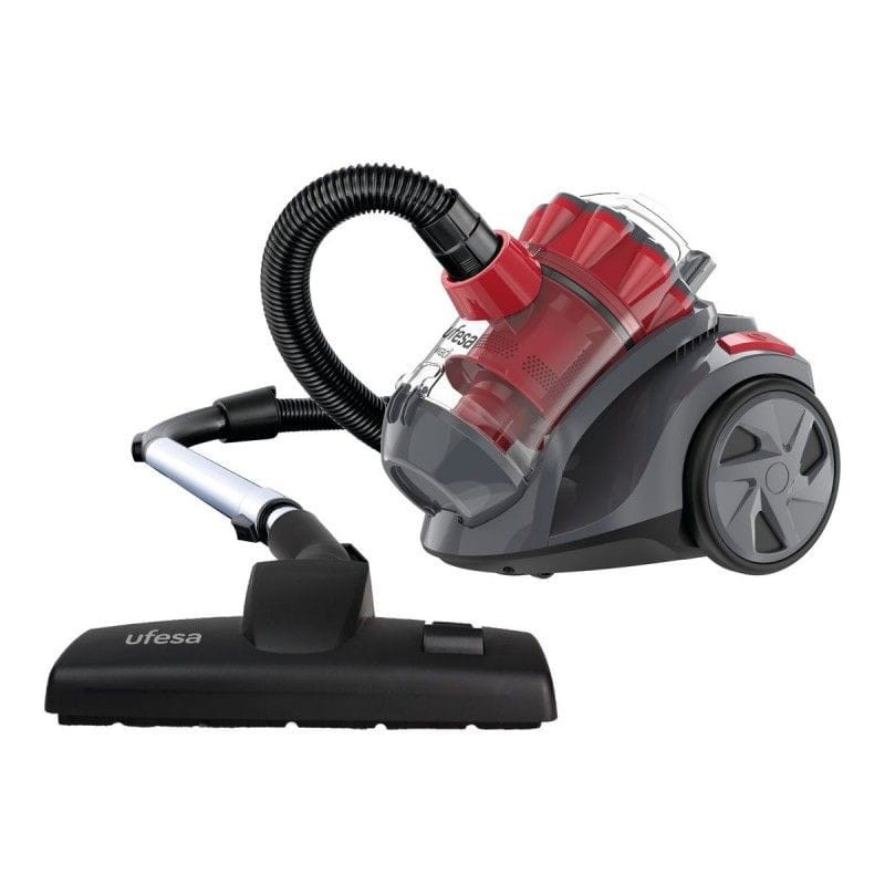 Ufesa AS4046 - Aspirador con Cable / sin Bolsa 800W 2L Rojo/Gris