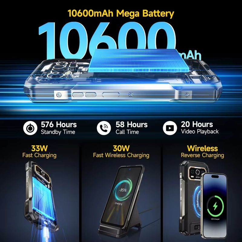 Ulefone Armor 27 Pro 5G 12 Go/256 Go Noir - Téléphone portable robuste - Ítem9
