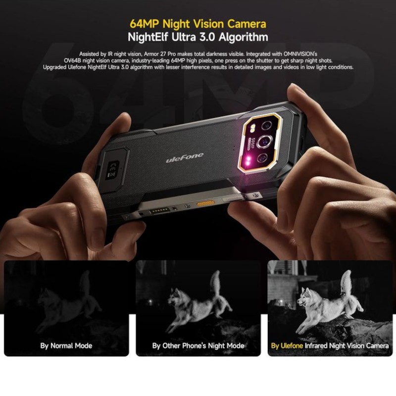 Ulefone Armor 27 Pro 5G 12 Go/256 Go Noir - Téléphone portable robuste - Ítem3