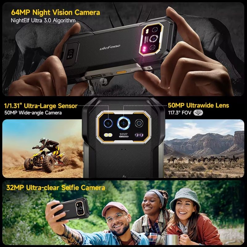 Ulefone Armor 27 Pro 5G 12 Go/256 Go Noir - Téléphone portable robuste - Ítem7