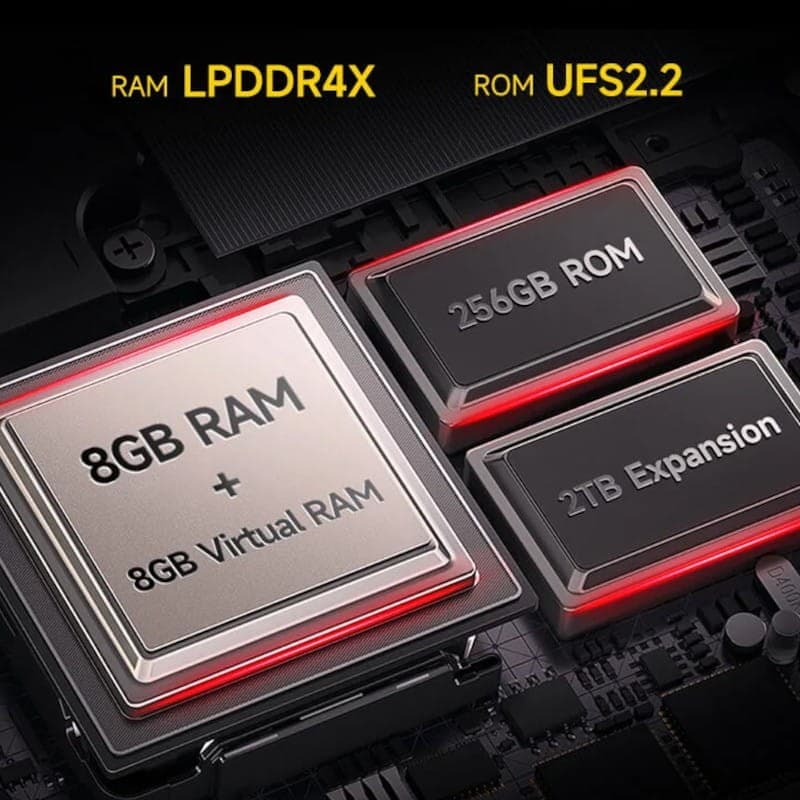 Memórias de Ulefone Armor Mini 20T Pro 5G 8GB/256GB Preto - Telemóvel