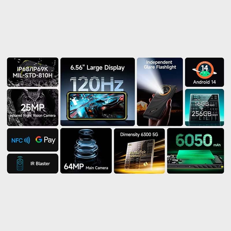 Ulefone Armor X31 Pro 5G 8GB/256GB Preto - características principais