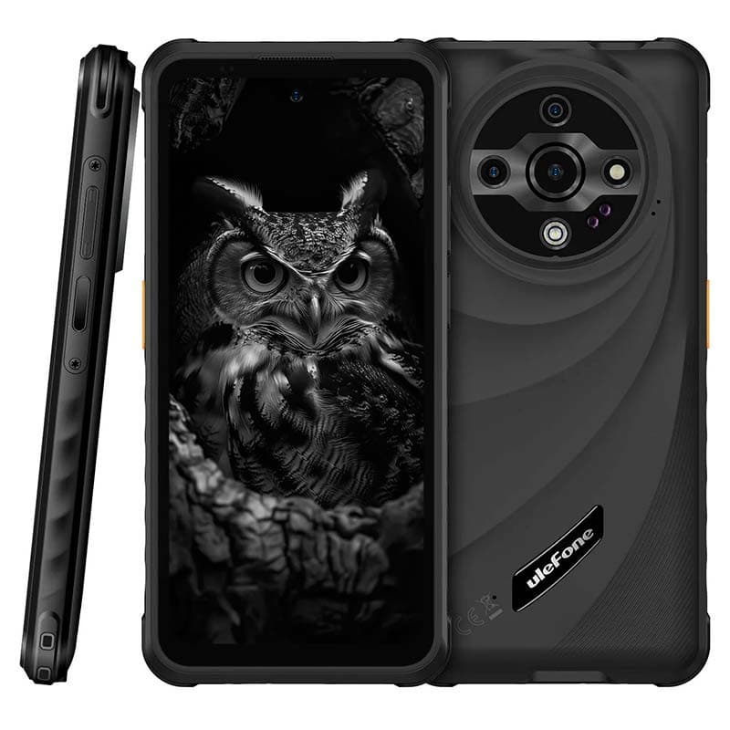 Ulefone Armor X31 Pro 5G 8GB/256GB Preto - vista frontal, traseira e lateral