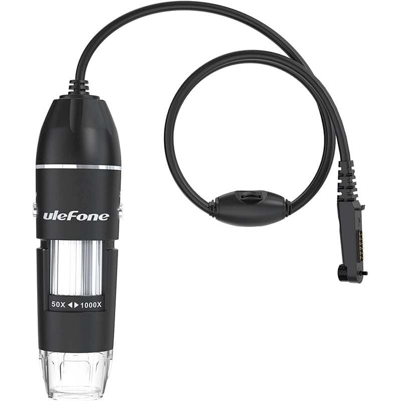 Visão superior do microscópio digital Ulefone uSmart C01