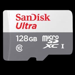 SanDisk Ultra UHS-I 128 GB Classe 10 Cinzento / Branco - Cartão microSD