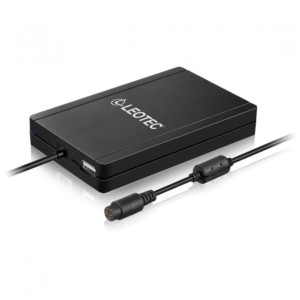 Leotec Ultraslim LENCSHOME11 90W HUB USB Negro - Cargador universal