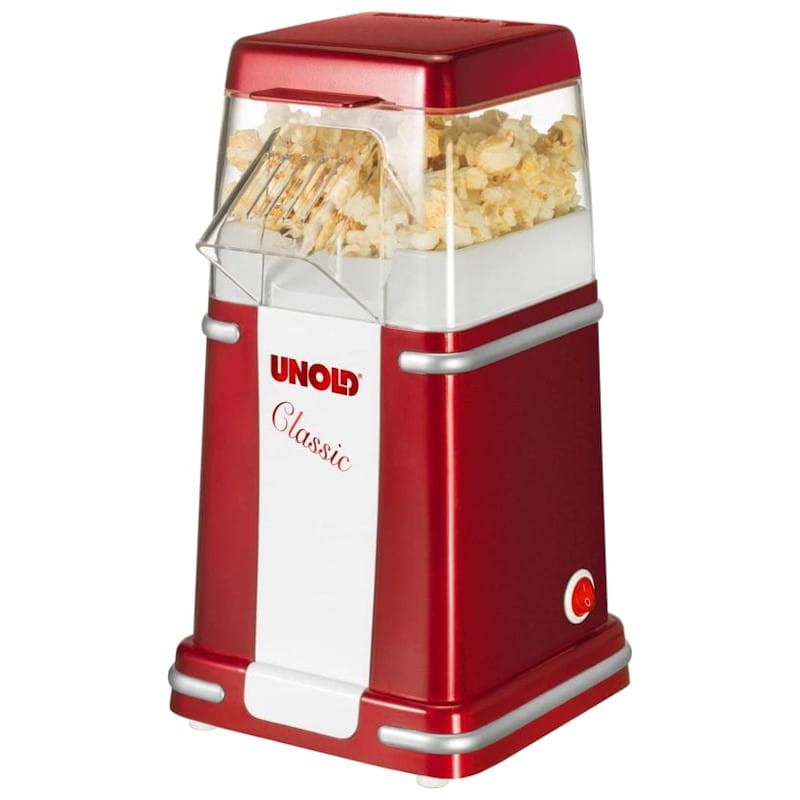 Unold Classic Pipoca Maker Vermelho/Prata/Branco - Item