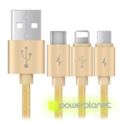 USB Tipo C+Micro+Lightning - Item