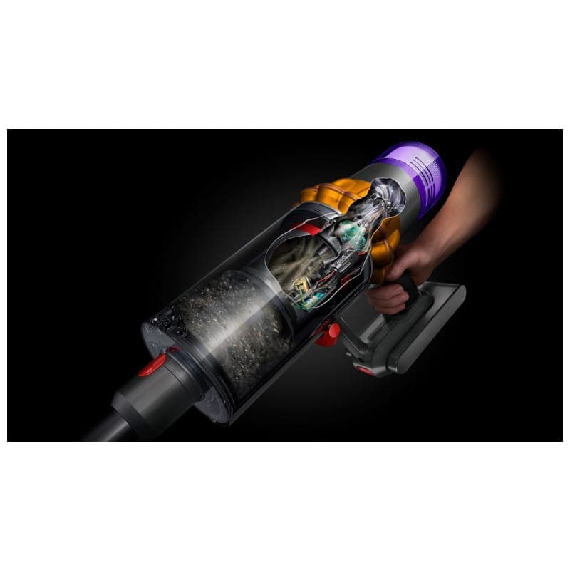 Dyson V15 Detect Absolute Nickel, Jaune - Moteur sans sac/sans fil image