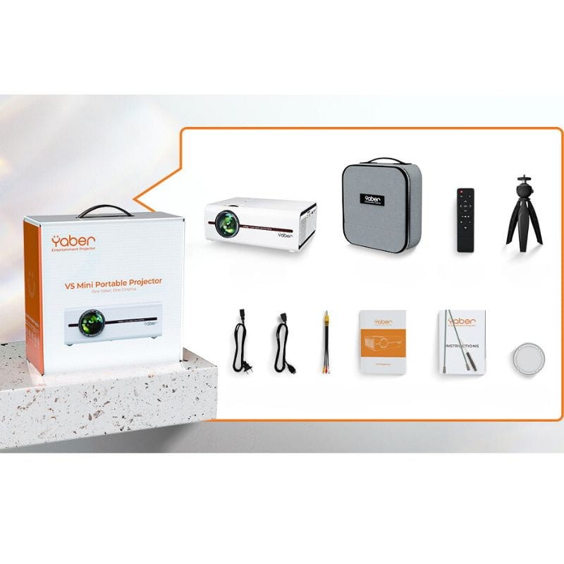 Proyector Yaber V5 2,4GB/5GB 1080p WiFi/Bluetooth Blanco - Ítem1