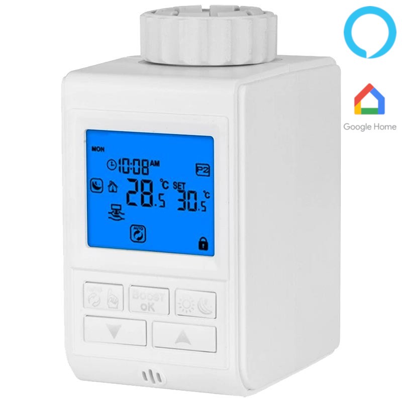 Smart Thermostatic Head MoesHouse Radiator Google Home / Alexa / Zigbee 3.0