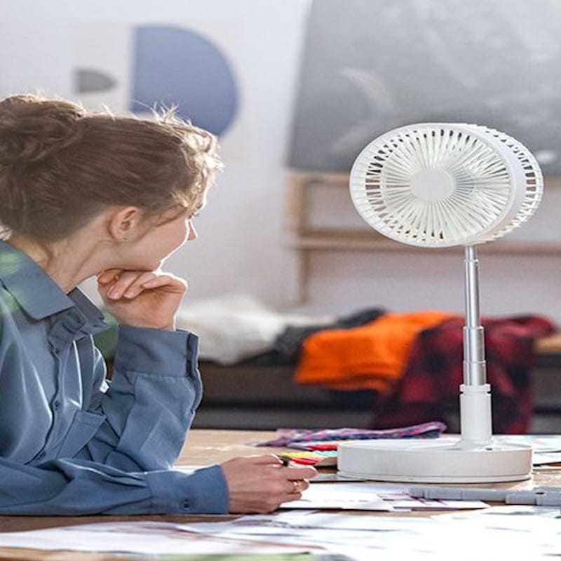 Ventilateur P11 portable avec éclairage LED rechargeable USB - Ítem7