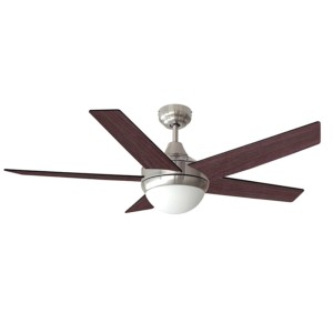 Ventilateur de plafond EDM Adriático 60W 132cm Wengue+Nickel