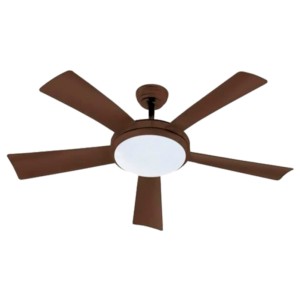 Ventilateur de plafond Farelek Wallis 38W 132cm Brun