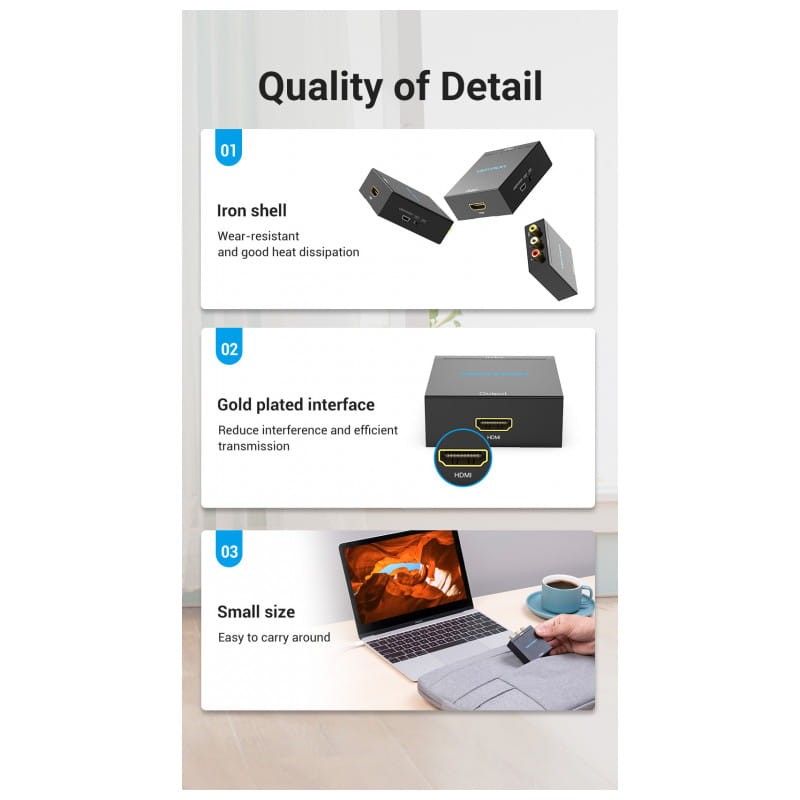 Vention AEFB0 - Convertisseur RCA vers HDMI - Ítem2