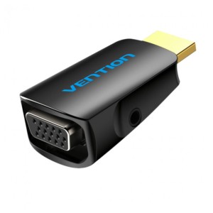 Vention AIDB0 HDMI macho para VGA fêmea Tomada de áudio 3,5 mm - Adaptador conversor