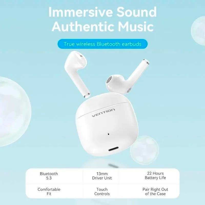 Auriculares Bluetooth TWS Vention NBGW0 Blanco - Ítem3