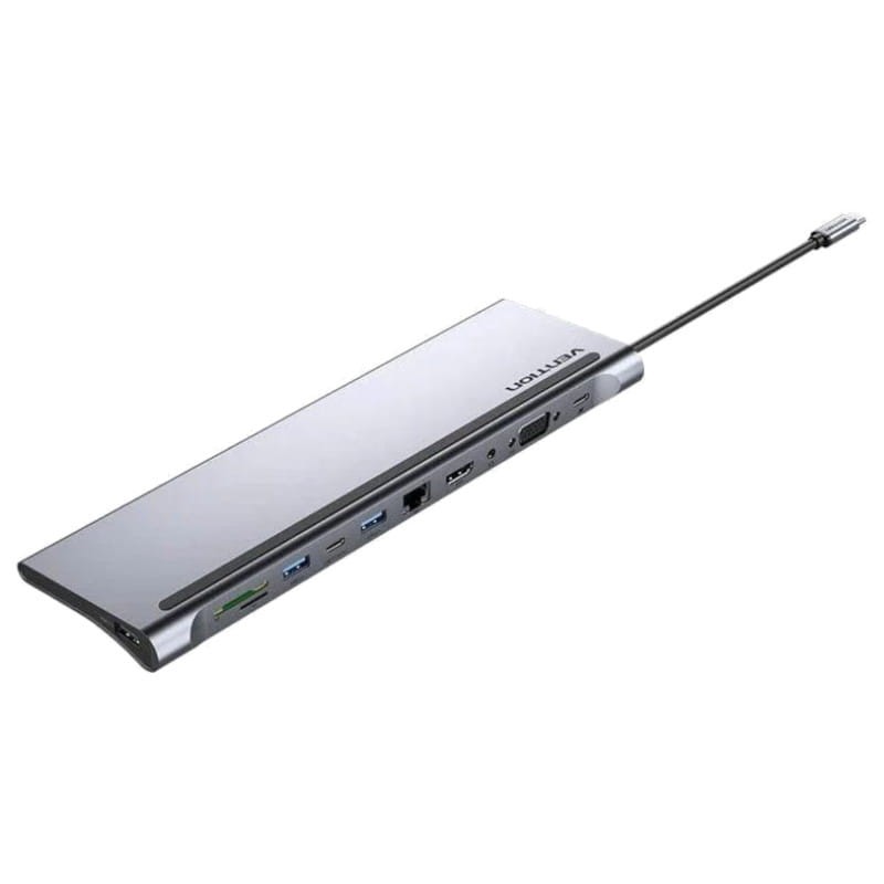 Vention THTHC USB Tipo-C a USB Tipo C/VGA/HDMI/USB 2.0 Gris - USB - Ítem