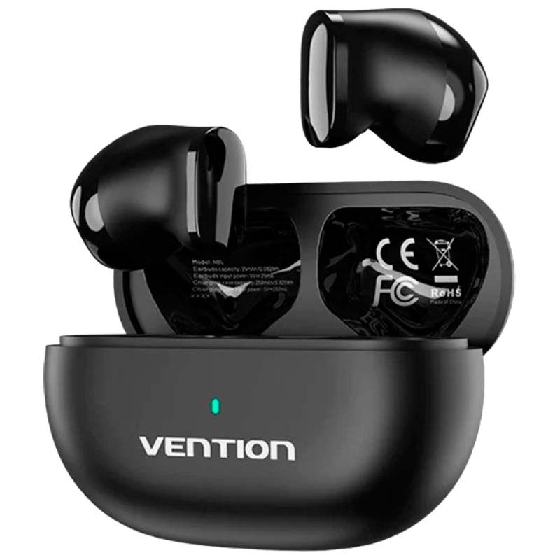 Auriculares Bluetooth TWS Vention Tiny T12 Preto - Item