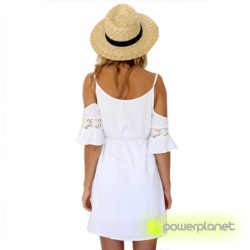 Vestido sin mangas veraniego Blanco - Mujer - Ítem1