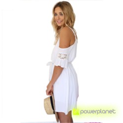 Vestido sin mangas veraniego Blanco - Mujer - Ítem2