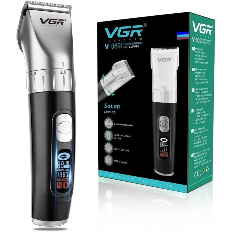 VGR V-069 - Aparador de Cabelo Preto/Prata - Item7