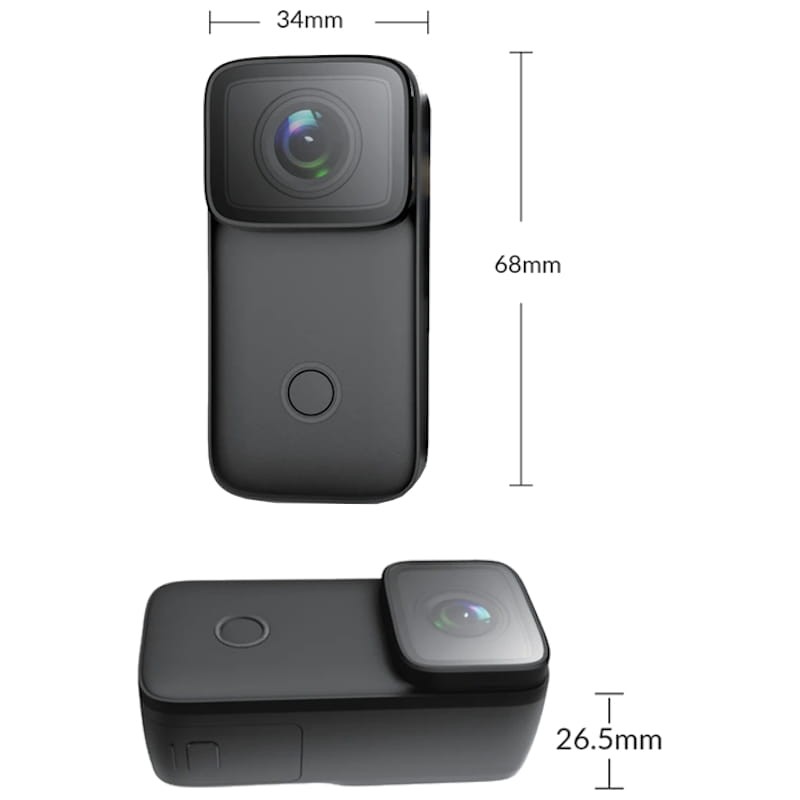 14€02 sur Caméra sport SJCAM C200 4K WIFI mini Écran IPS de 1,28  pouces-Noir - Caméra sport - Achat & prix