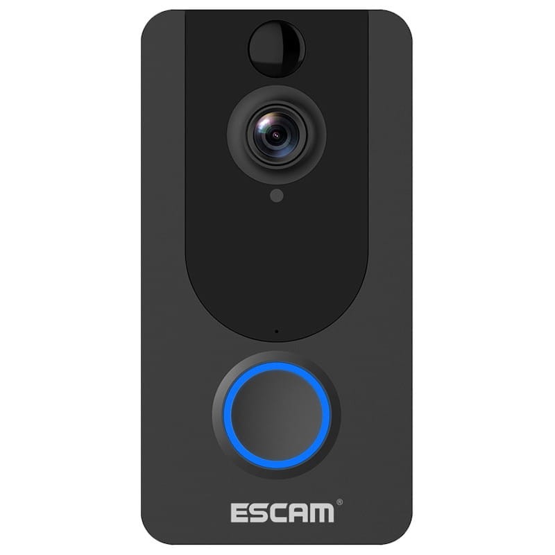 Interphone vidéo connecté ESCAM V7 IP Wifi avec batterie et sonnette