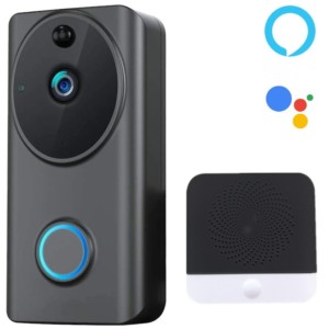 DrPhone SMARTCAM X 12 - Set de sonnette WiFi sans fil avec caméra - Google  Hub / Alexa