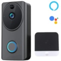 Videoportero Inteligente Tuya Smart Google Home / Amazon Alexa Negro + Timbre - Ítem