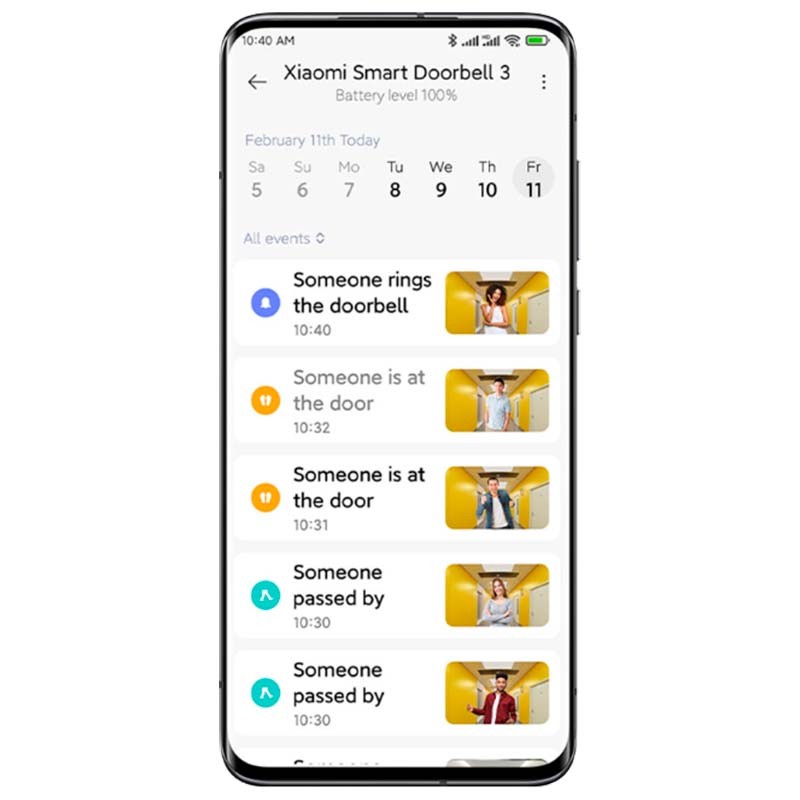 Visiophone Wifi Sans Fil Xiaomi Smart Doorbell 3 - Ítem1