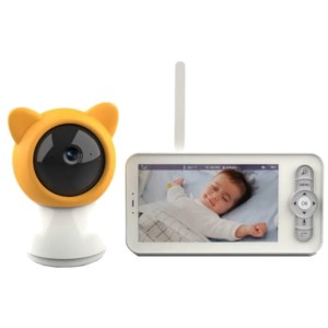 Monitor de bebê Kingfit Baby5SM com Monitor Branco